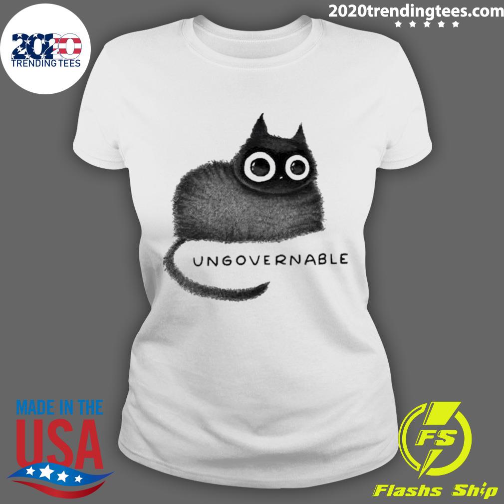 Official ungovernable Cat - Adult & Kids T-Shirts, Sweatshirts & Hoodies apparel design preview 3