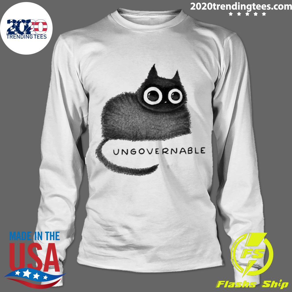 Official ungovernable Cat - Adult & Kids T-Shirts, Sweatshirts & Hoodies apparel design preview 4
