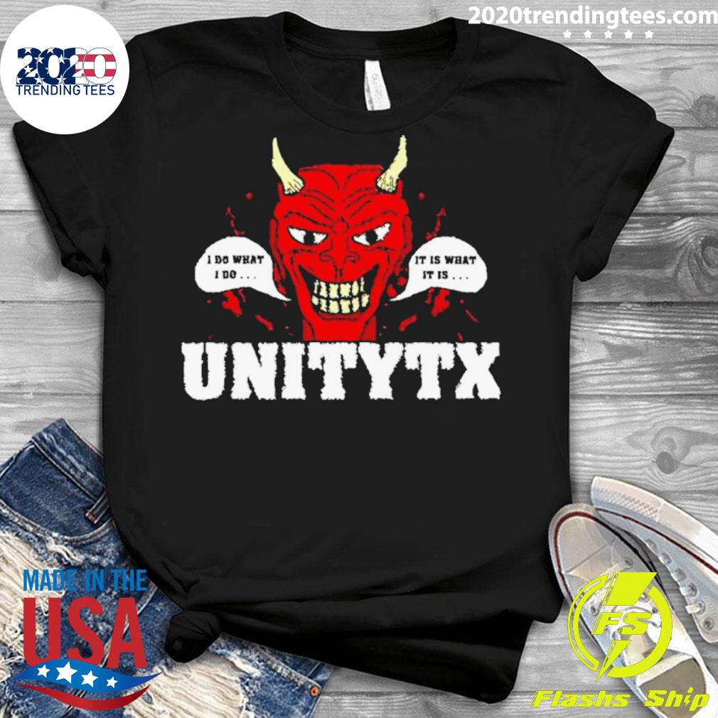 Official unitytx Devil I Do What It Is - Adult & Kids T-Shirts, Sweatshirts & Hoodies apparel design preview 3