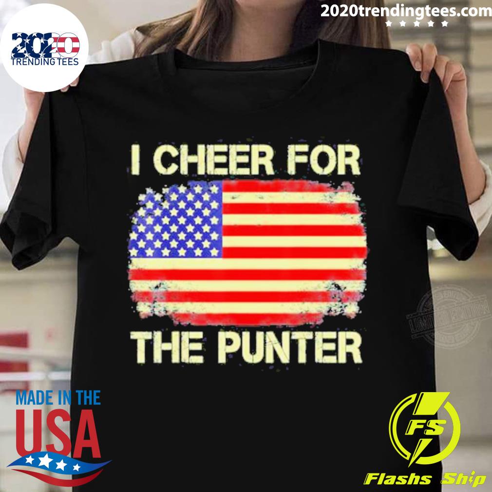 Official uSA American Flag Football I Cheer For The - Adult & Kids T-Shirts, Sweatshirts & Hoodies apparel design preview 1