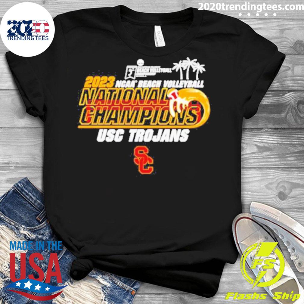 Official usc Trojans 2023 Ncaa Beach Volleyball - Adult & Kids T-Shirts, Sweatshirts & Hoodies apparel design preview 3