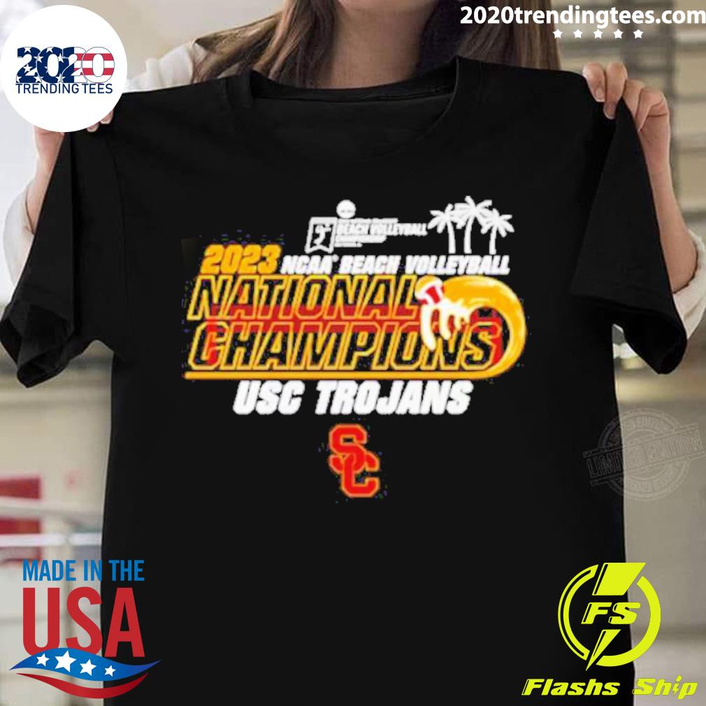Official usc Trojans 2023 Ncaa Beach Volleyball - Adult & Kids T-Shirts, Sweatshirts & Hoodies apparel design preview 1