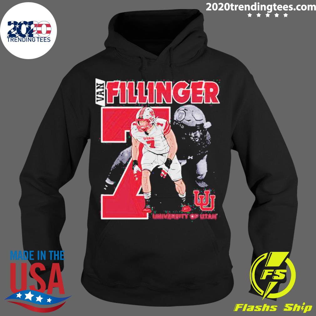 Official utah Utes Van Fillinger 2023 NCAA Football - Adult & Kids T-Shirts, Sweatshirts & Hoodies apparel design preview 2