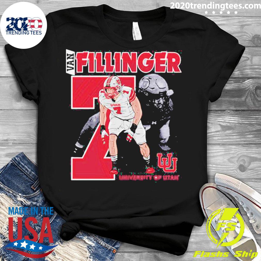 Official utah Utes Van Fillinger 2023 NCAA Football - Adult & Kids T-Shirts, Sweatshirts & Hoodies apparel design preview 3