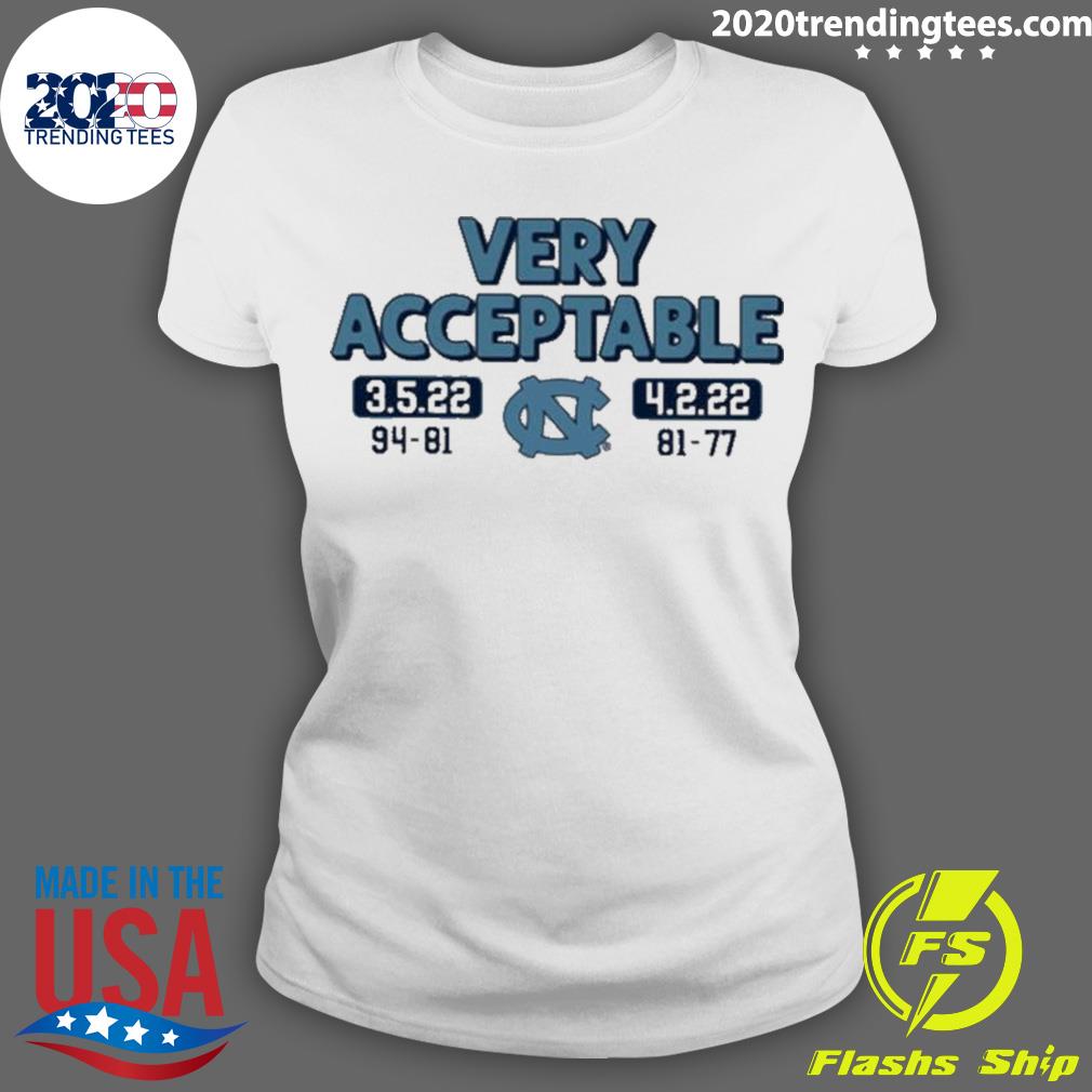 Official very Acceptable North Carolina Tar Heels - Adult & Kids T-Shirts, Sweatshirts & Hoodies apparel design preview 3