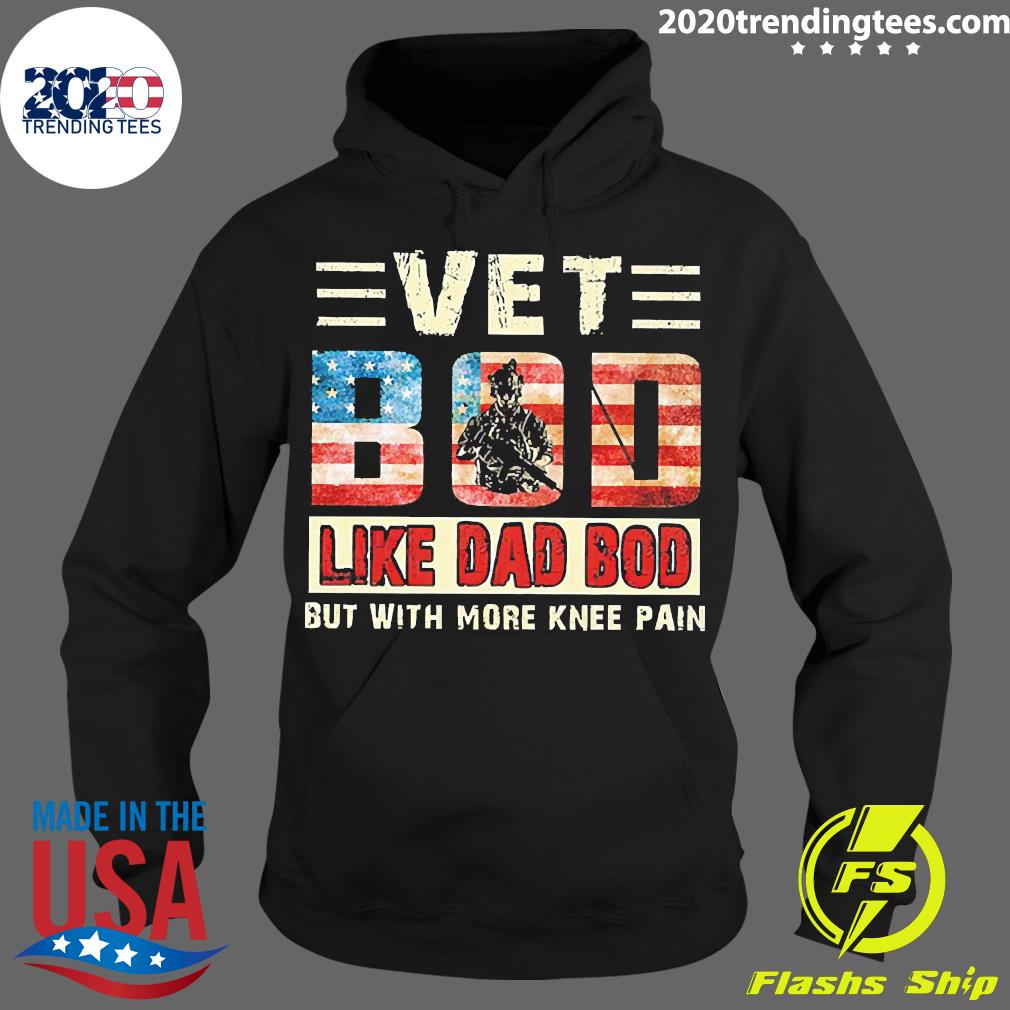 Official Vet Bod Like Dad Bob But With More Knee Pain - Adult & Kids T-Shirts, Sweatshirts & Hoodies apparel design preview 2