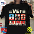 Official Vet Bod Like Dad Bob But With More Knee Pain - Adult & Kids T-Shirts, Sweatshirts & Hoodies apparel design preview 1
