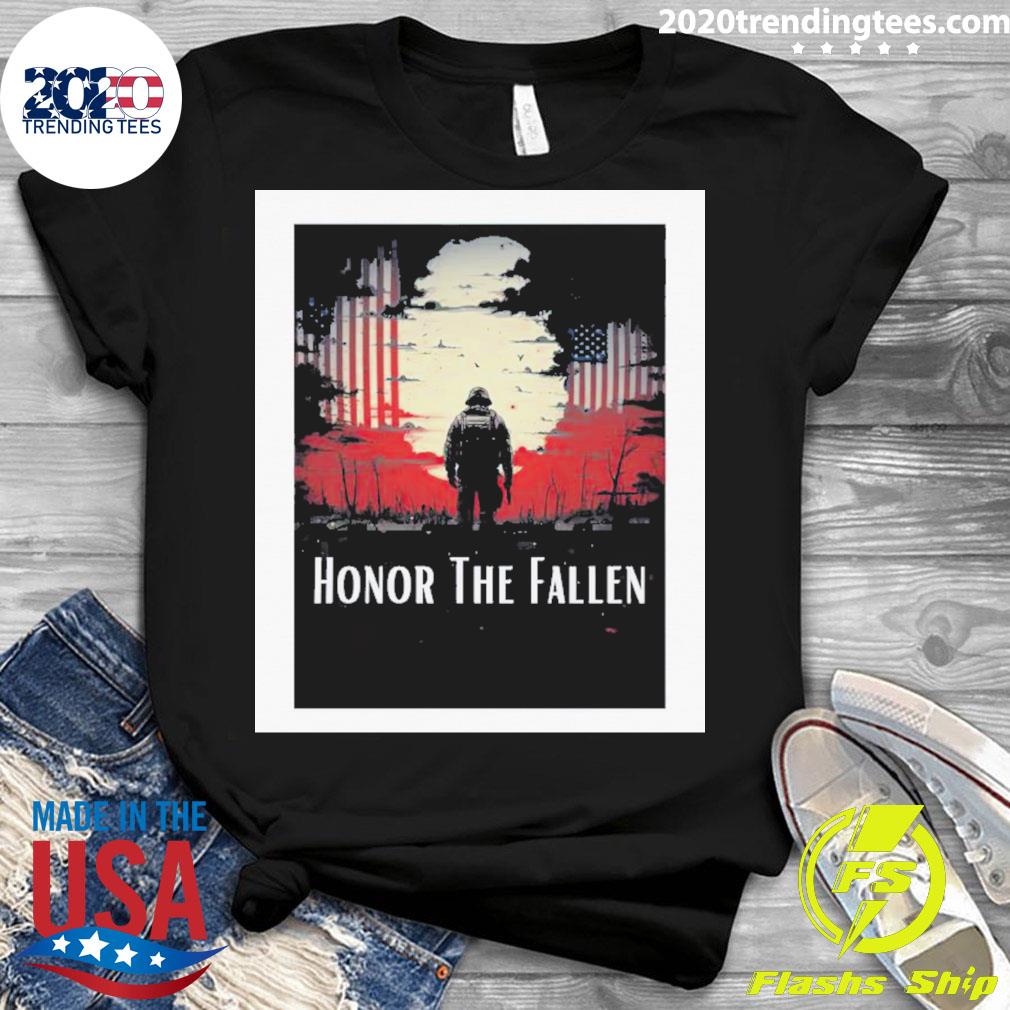 Official veteran Honor The Fallen - Adult & Kids T-Shirts, Sweatshirts & Hoodies apparel design preview 3