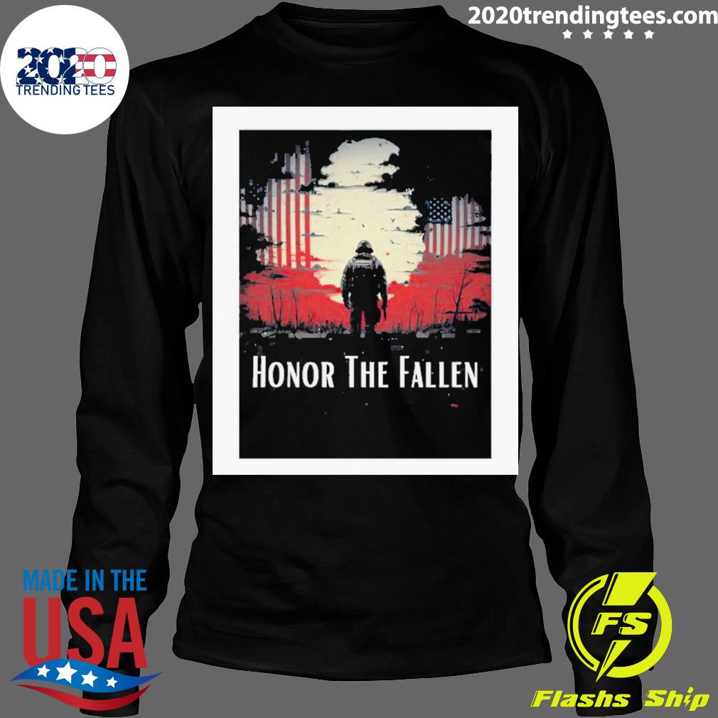 Official veteran Honor The Fallen - Adult & Kids T-Shirts, Sweatshirts & Hoodies apparel design preview 4