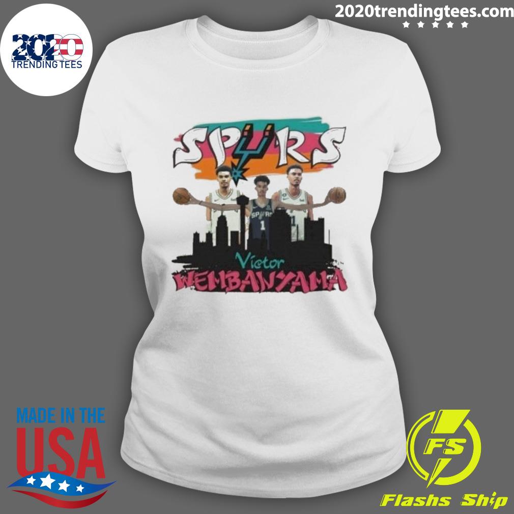 Official victor Wembanyama San Antonio Basketball - Adult & Kids T-Shirts, Sweatshirts & Hoodies apparel design preview 3