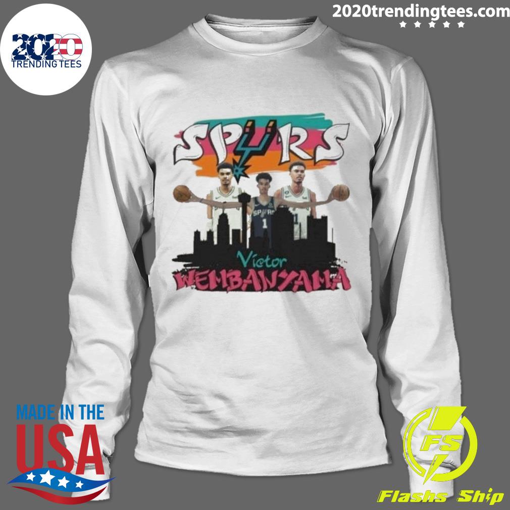Official victor Wembanyama San Antonio Basketball - Adult & Kids T-Shirts, Sweatshirts & Hoodies apparel design preview 4