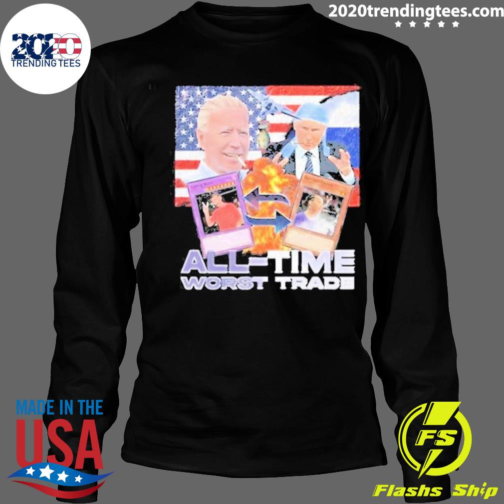 Official vodka Biden Putin All Time Worst Trade - Adult & Kids T-Shirts, Sweatshirts & Hoodies apparel design preview 4