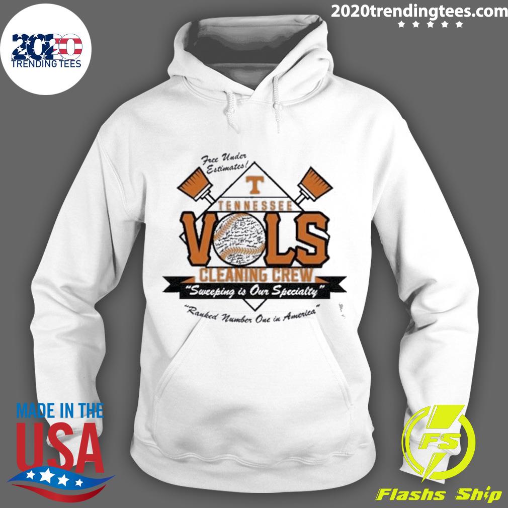Official vol Baseball Cleaning Crew - Adult & Kids T-Shirts, Sweatshirts & Hoodies apparel design preview 2