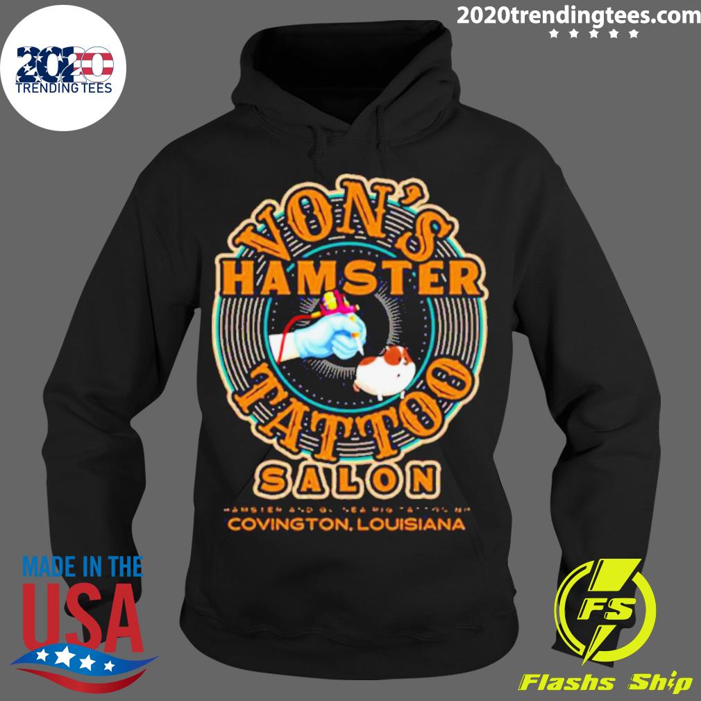 Official von's Hamster Tattoo Salon - Adult & Kids T-Shirts, Sweatshirts & Hoodies apparel design preview 2