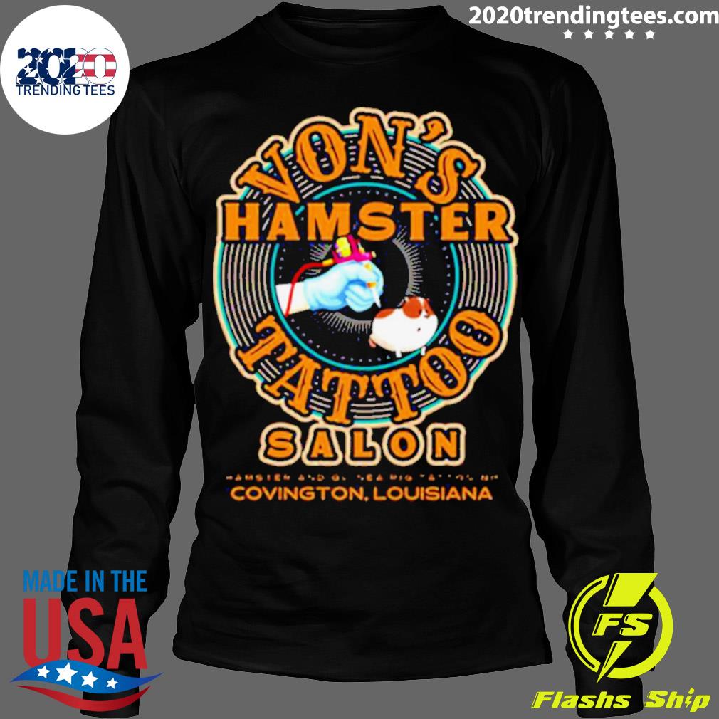 Official von's Hamster Tattoo Salon - Adult & Kids T-Shirts, Sweatshirts & Hoodies apparel design preview 4