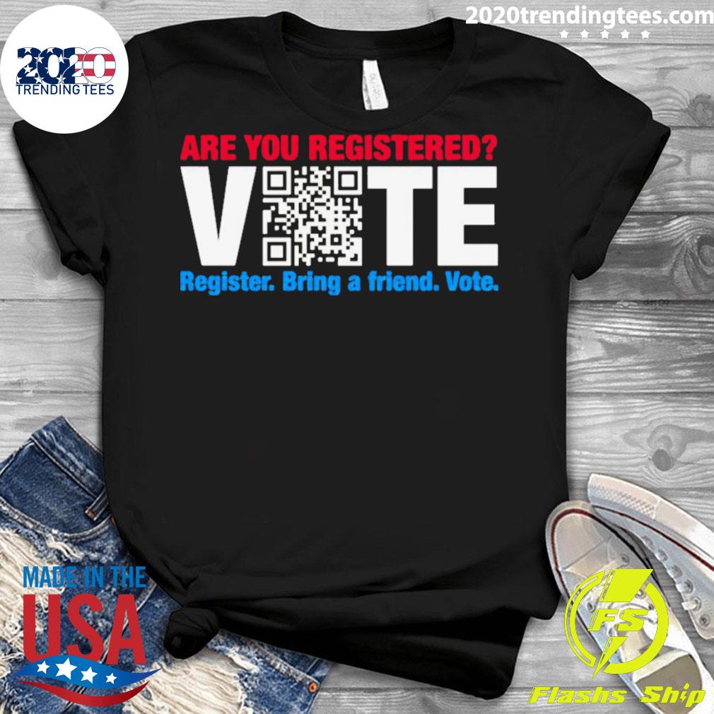 Official vote Qr Code Election - Adult & Kids T-Shirts, Sweatshirts & Hoodies apparel design preview 3