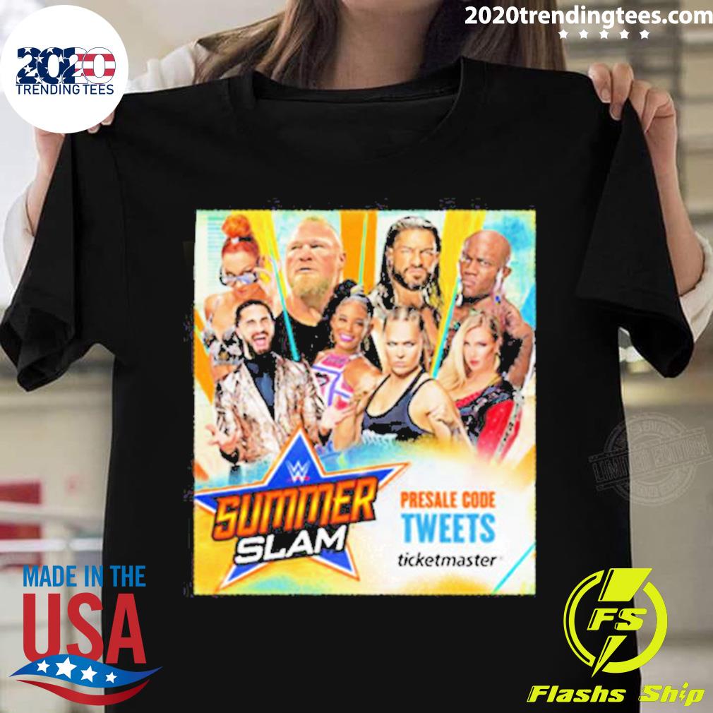 Official waiting For The Match SummerSlam 2022 - Adult & Kids T-Shirts, Sweatshirts & Hoodies apparel design preview 1