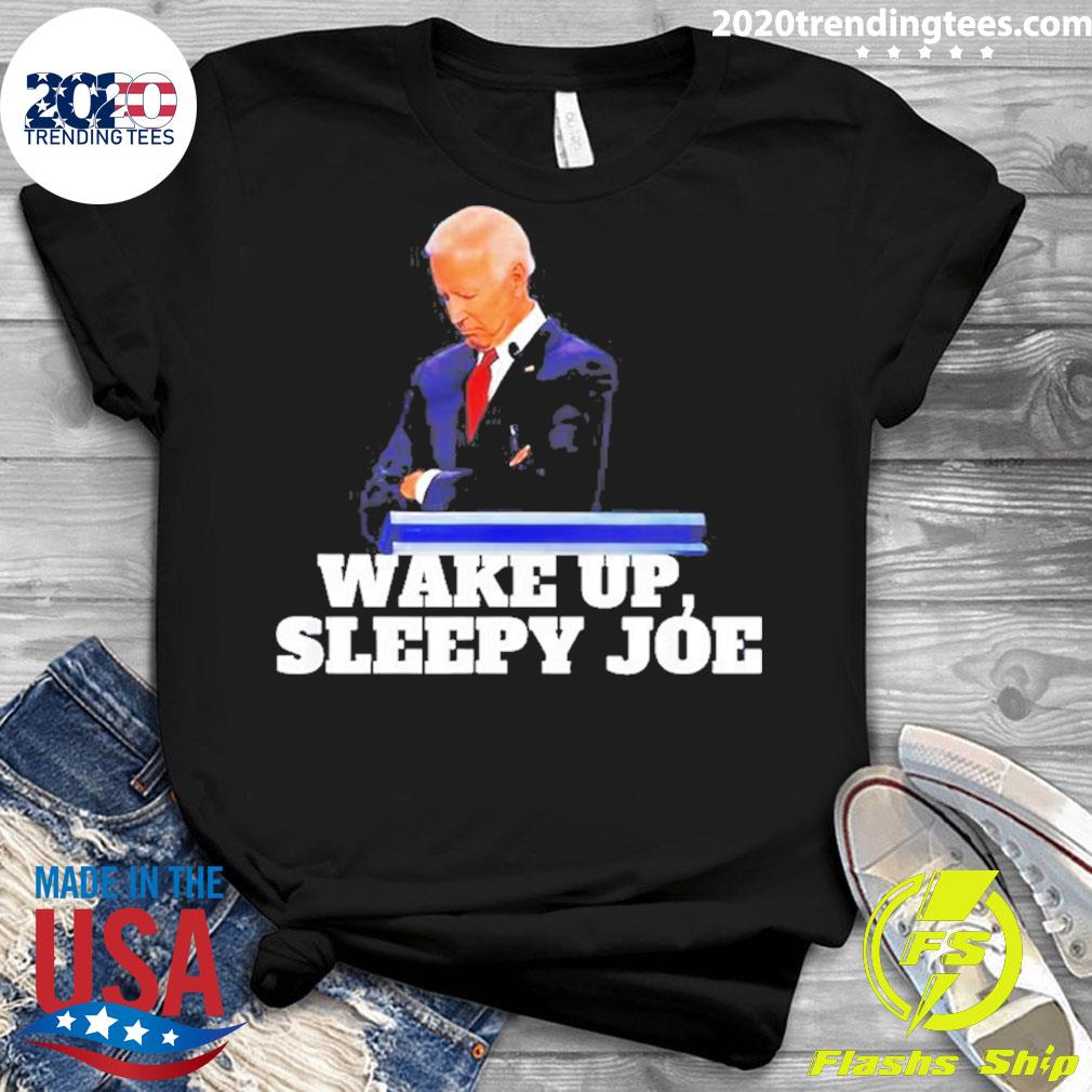 Official wake Up Sleepy Joe - Adult & Kids T-Shirts, Sweatshirts & Hoodies apparel design preview 3