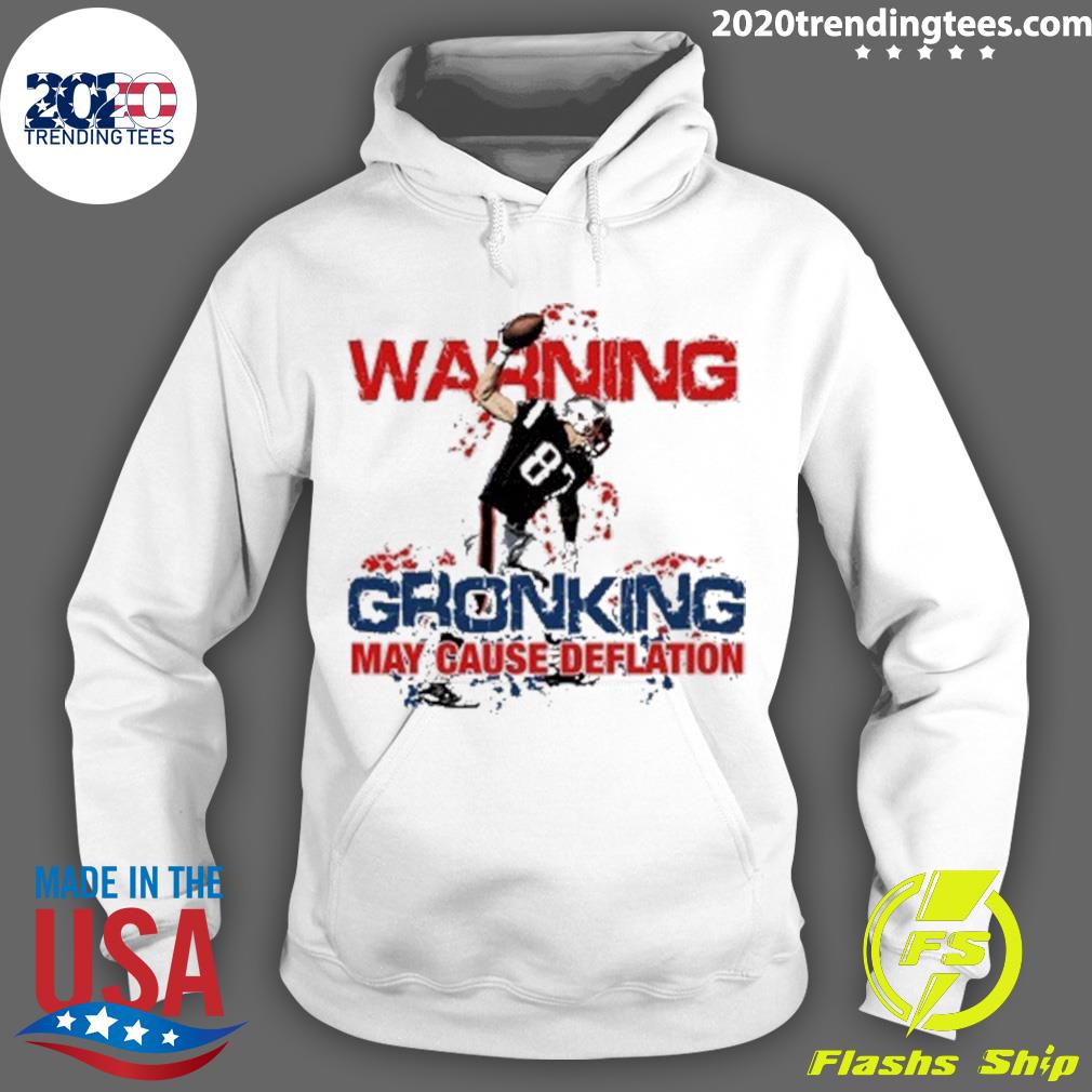 Official waring Gronking May Cause Deflation - Adult & Kids T-Shirts, Sweatshirts & Hoodies apparel design preview 2