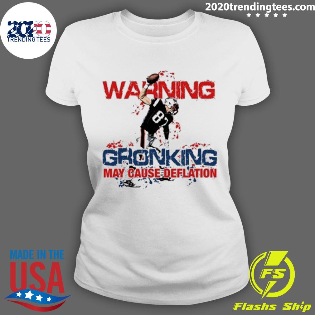 Official waring Gronking May Cause Deflation - Adult & Kids T-Shirts, Sweatshirts & Hoodies apparel design preview 3