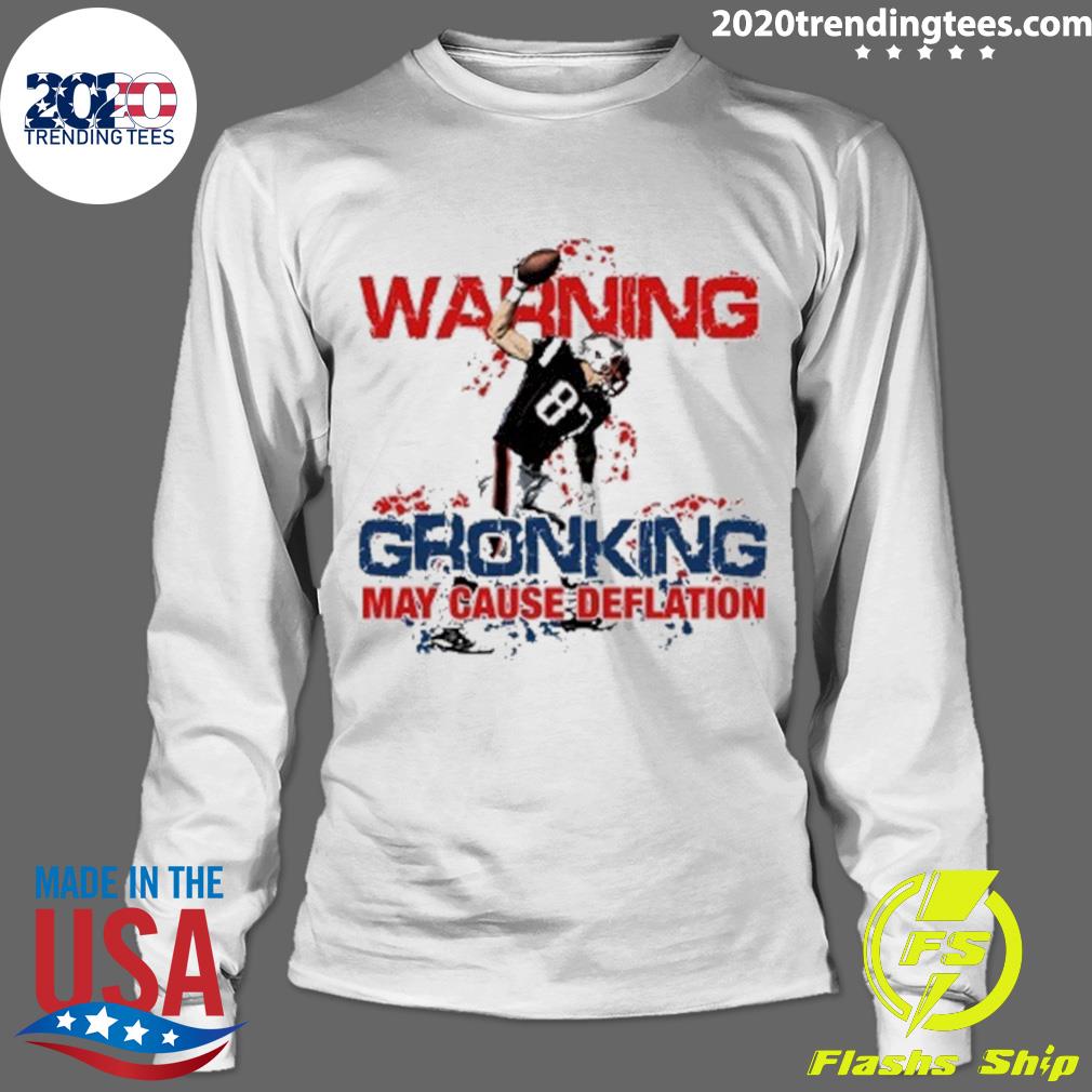 Official waring Gronking May Cause Deflation - Adult & Kids T-Shirts, Sweatshirts & Hoodies apparel design preview 4