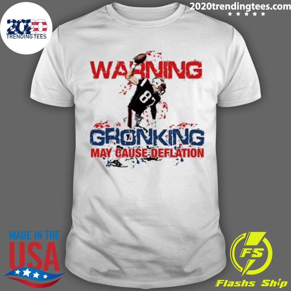Official waring Gronking May Cause Deflation - Adult & Kids T-Shirts, Sweatshirts & Hoodies apparel design preview 1