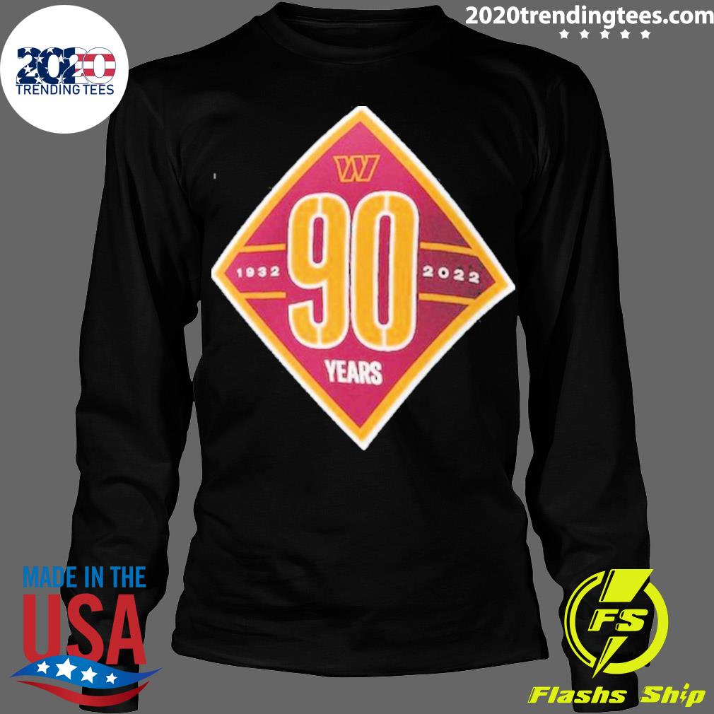 Official washington Commanders 90th 1932-2022 - Adult & Kids T-Shirts, Sweatshirts & Hoodies apparel design preview 4