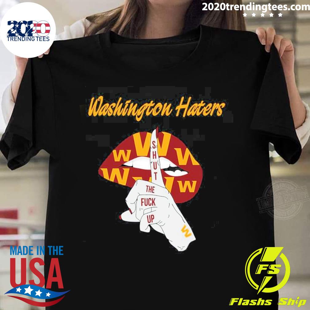 Official washington Haters Commanders Lips - Adult & Kids T-Shirts, Sweatshirts & Hoodies apparel design preview 1