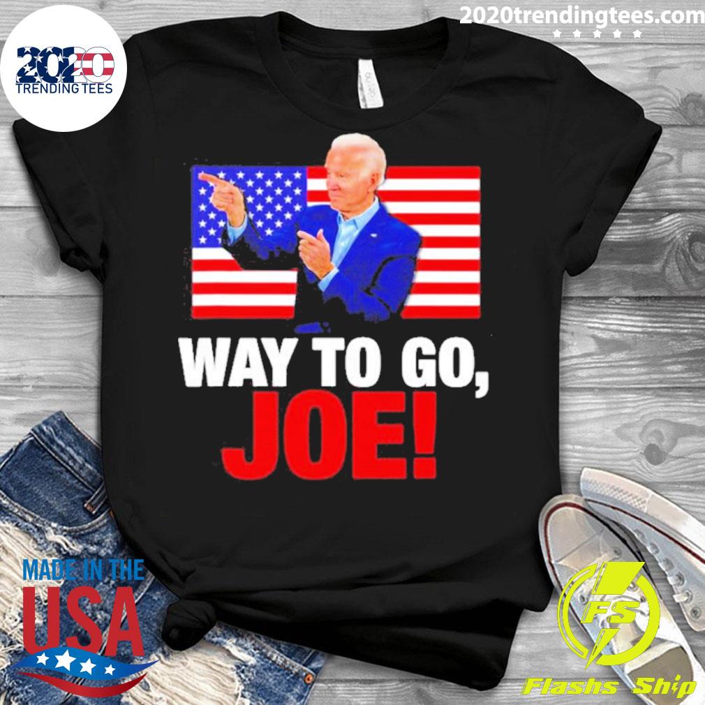 Official way To Go Joe Biden American Flag - Adult & Kids T-Shirts, Sweatshirts & Hoodies apparel design preview 3