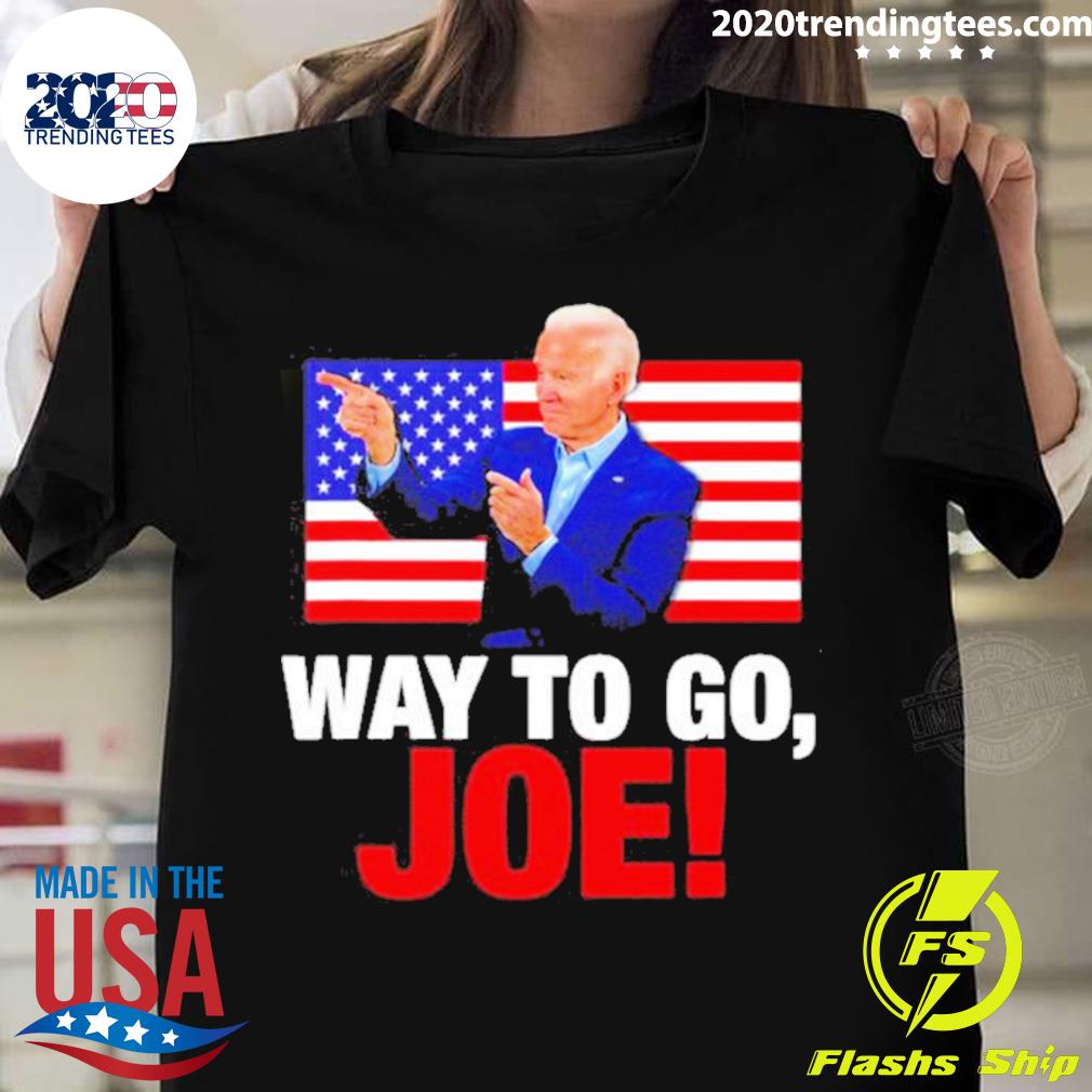 Official way To Go Joe Biden American Flag - Adult & Kids T-Shirts, Sweatshirts & Hoodies apparel design preview 1