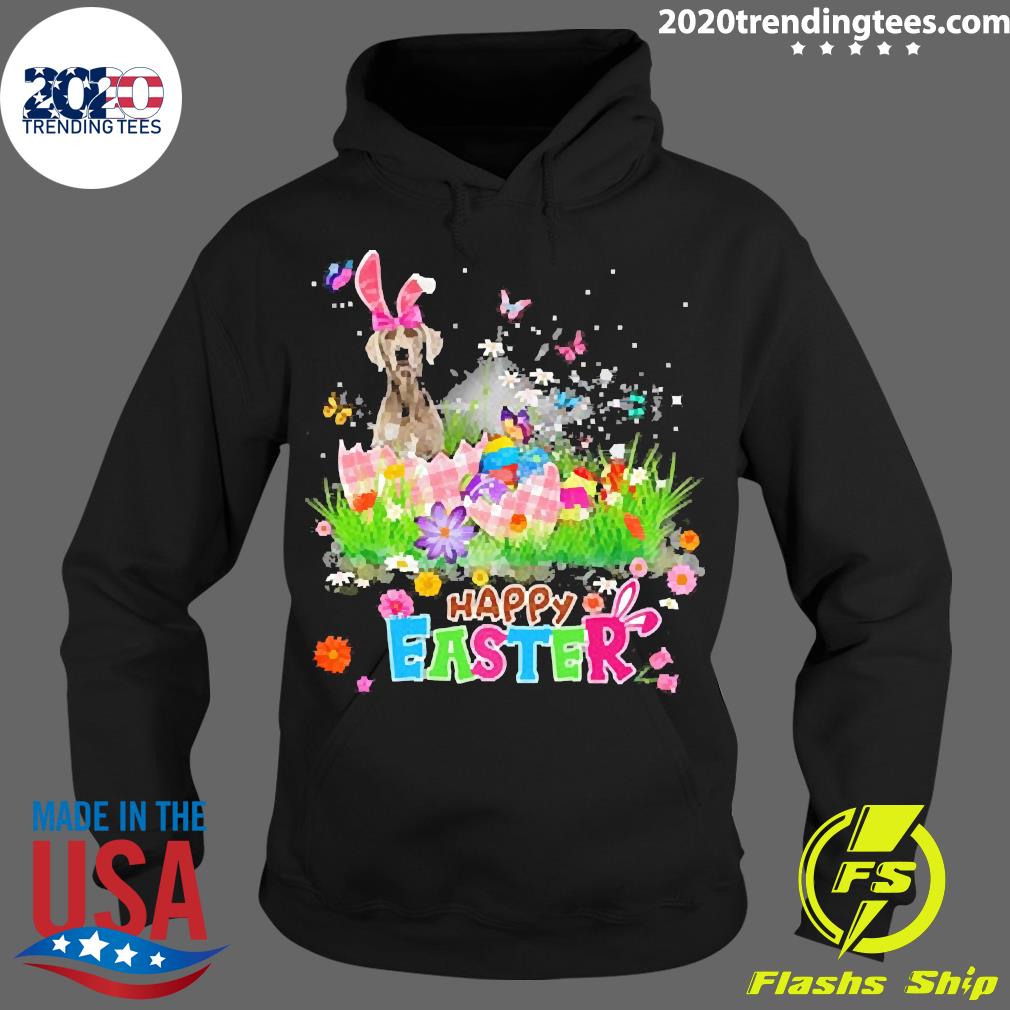 Official weimaraner Happy Easter - Adult & Kids T-Shirts, Sweatshirts & Hoodies apparel design preview 2