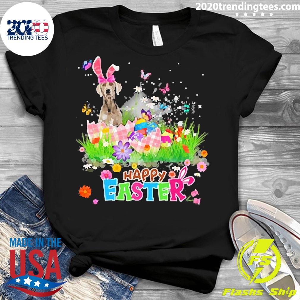 Official weimaraner Happy Easter - Adult & Kids T-Shirts, Sweatshirts & Hoodies apparel design preview 3
