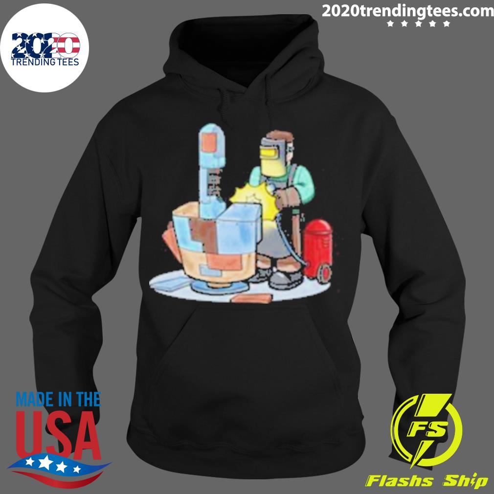 Official welding Metal Middle Finger Welder - Adult & Kids T-Shirts, Sweatshirts & Hoodies apparel design preview 2