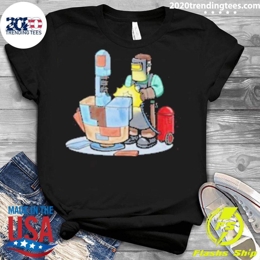 Official welding Metal Middle Finger Welder - Adult & Kids T-Shirts, Sweatshirts & Hoodies apparel design preview 3