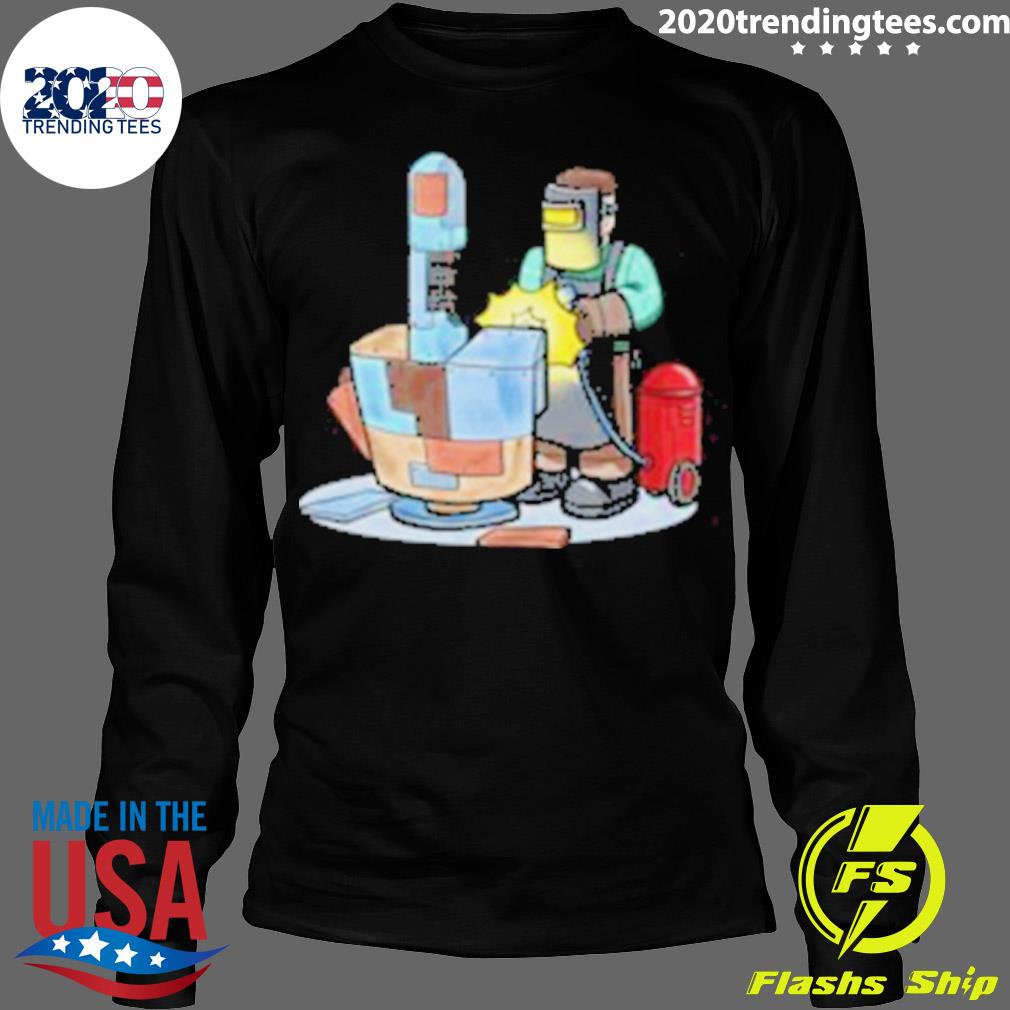Official welding Metal Middle Finger Welder - Adult & Kids T-Shirts, Sweatshirts & Hoodies apparel design preview 4