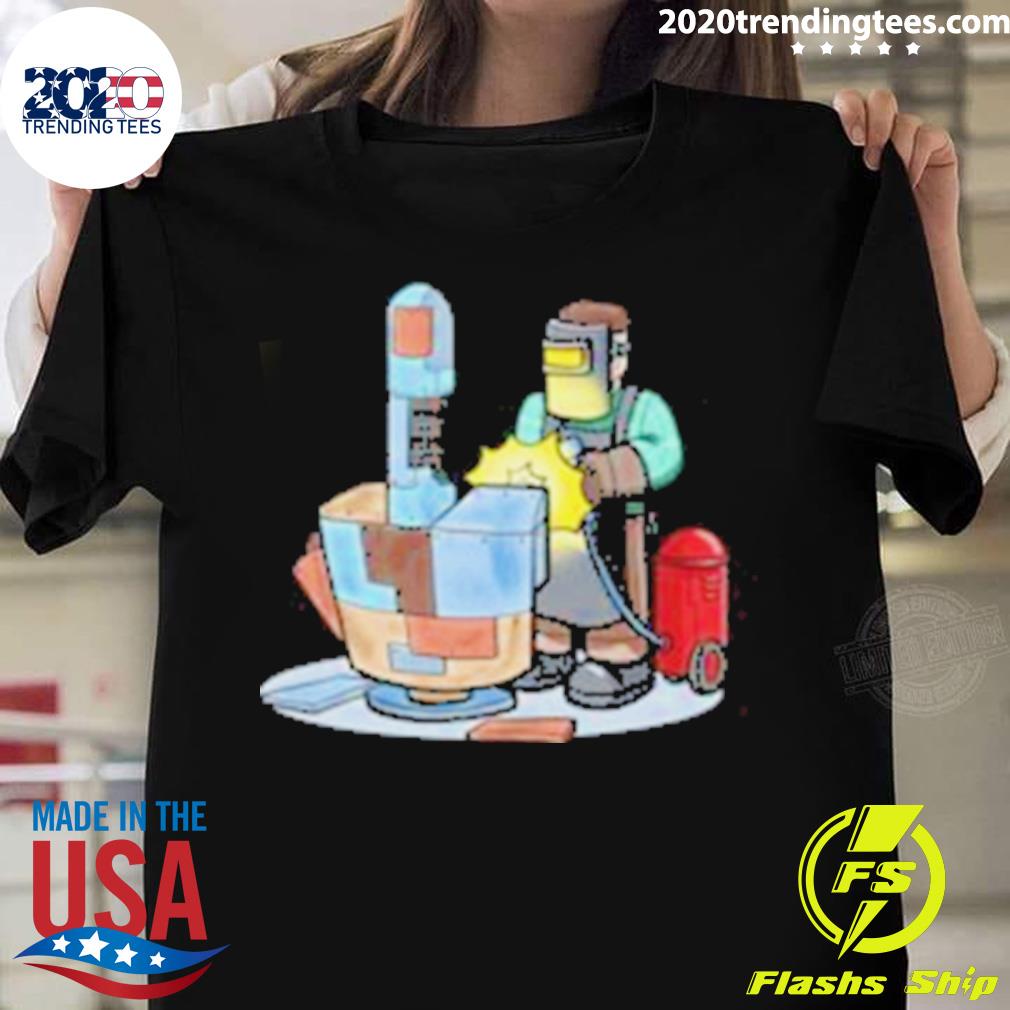 Official welding Metal Middle Finger Welder - Adult & Kids T-Shirts, Sweatshirts & Hoodies apparel design preview 1