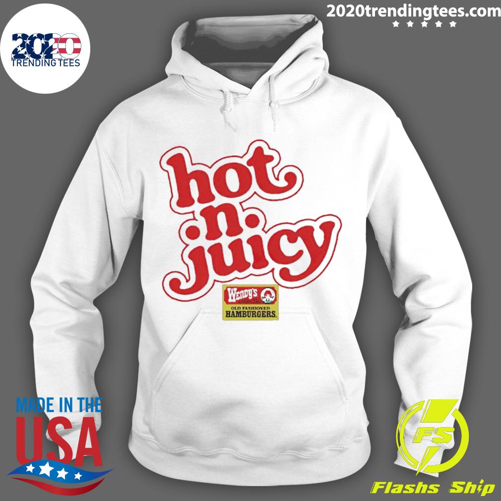 Official wendy's Hot N Juicy - Adult & Kids T-Shirts, Sweatshirts & Hoodies apparel design preview 2