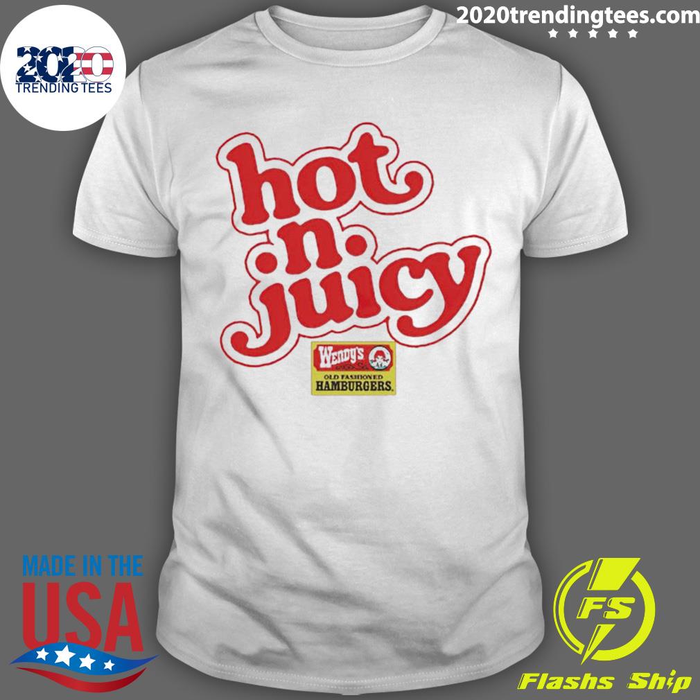 Official wendy's Hot N Juicy - Adult & Kids T-Shirts, Sweatshirts & Hoodies apparel design preview 1