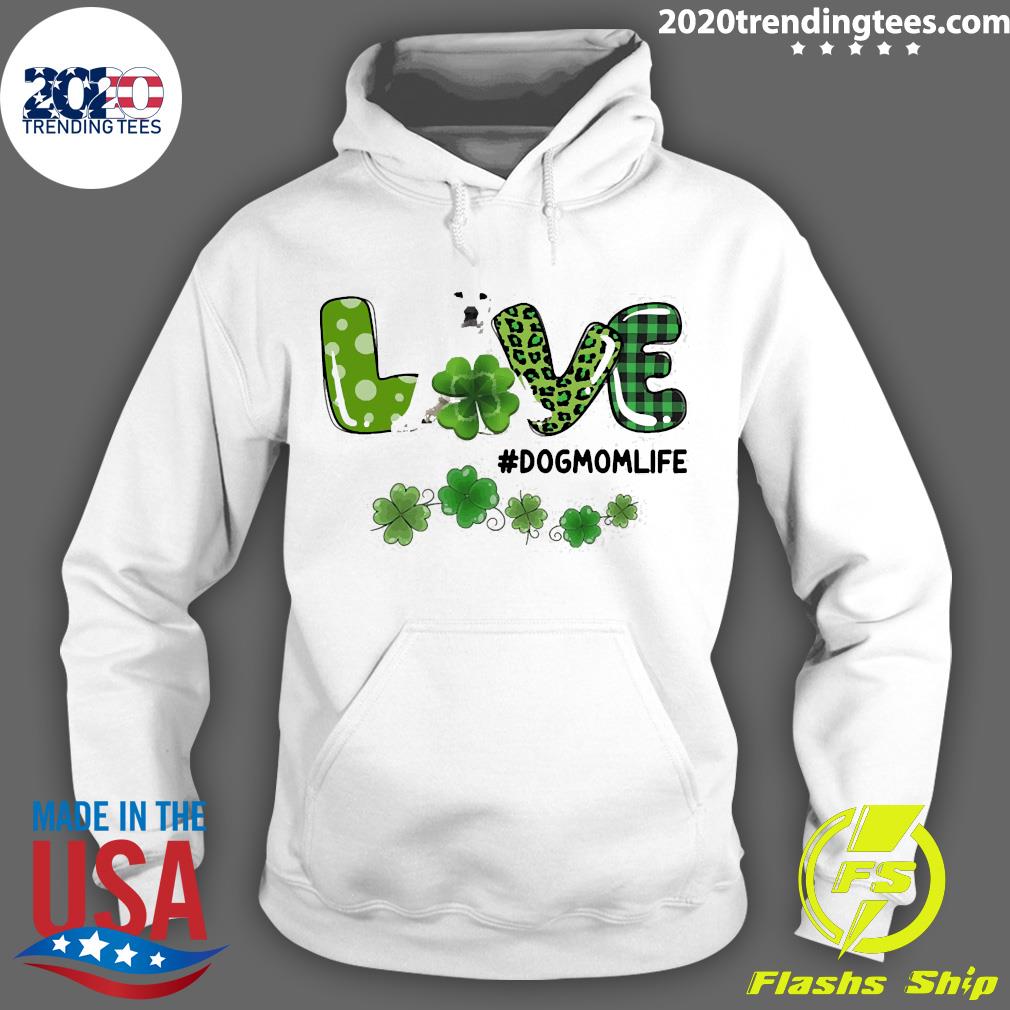 Official White Labrador Patrick Live Dog Mom Life - Adult & Kids T-Shirts, Sweatshirts & Hoodies apparel design preview 2