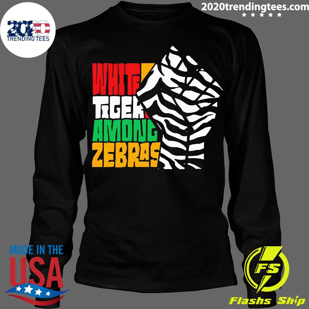 Official White Tiger Among Zebras - Adult & Kids T-Shirts, Sweatshirts & Hoodies apparel design preview 4