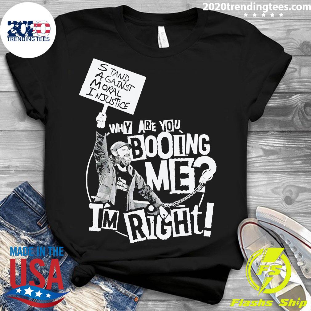 Official Why Are You Booing Me I'm Right - Adult & Kids T-Shirts, Sweatshirts & Hoodies apparel design preview 3