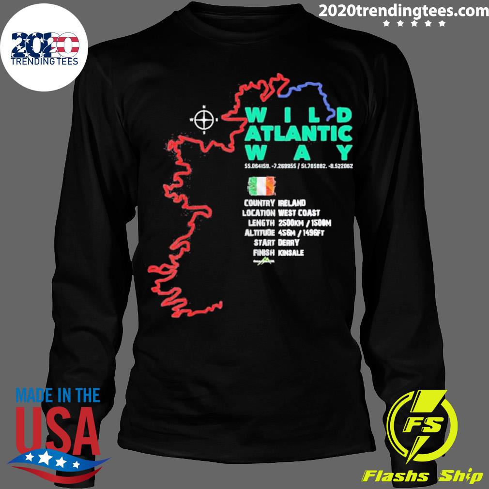 Official wild Atlantic Way Ireland - Adult & Kids T-Shirts, Sweatshirts & Hoodies apparel design preview 4