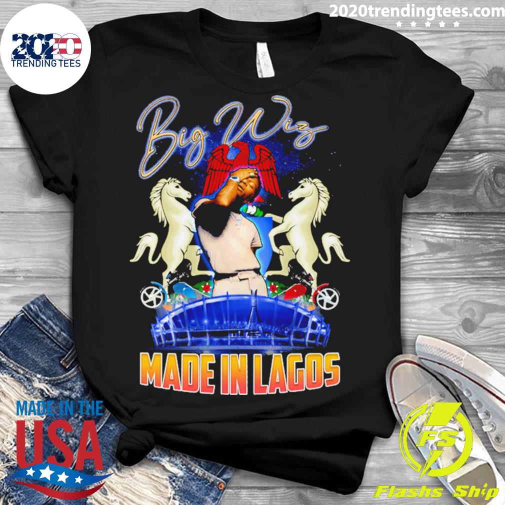 Official wizkid Made In Lagos - Adult & Kids T-Shirts, Sweatshirts & Hoodies apparel design preview 3