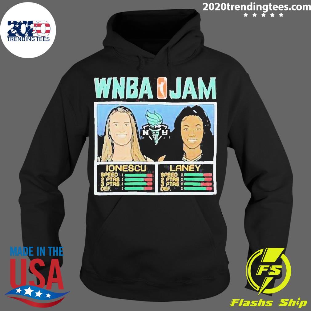 Official WNBA Jam Liberty Ionescu And Laney - Adult & Kids T-Shirts, Sweatshirts & Hoodies apparel design preview 2