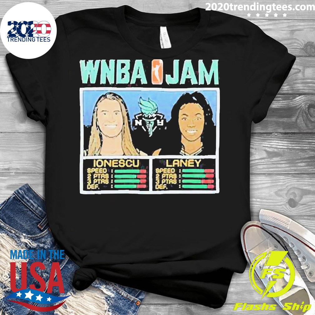 Official WNBA Jam Liberty Ionescu And Laney - Adult & Kids T-Shirts, Sweatshirts & Hoodies apparel design preview 3