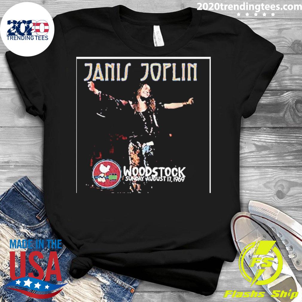 Official wood Stock Janis Joplin - Adult & Kids T-Shirts, Sweatshirts & Hoodies apparel design preview 3