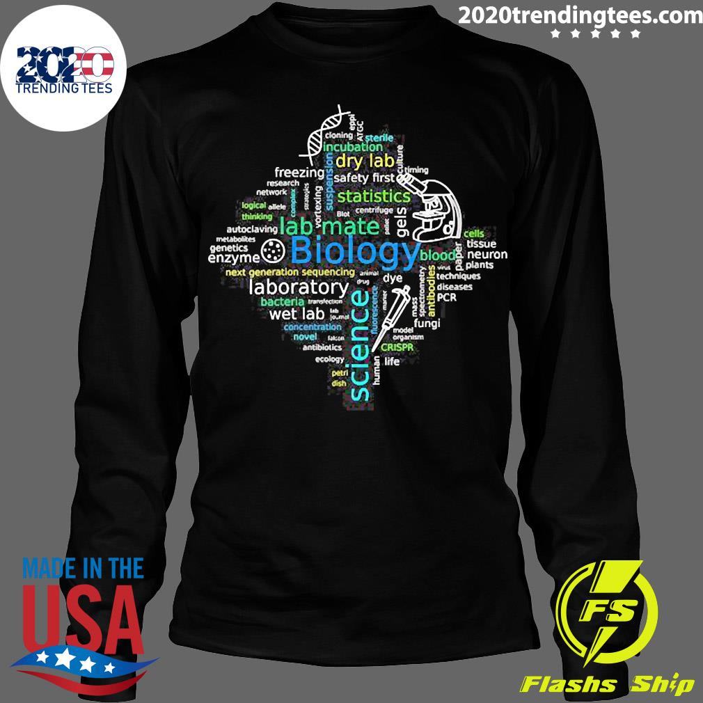 Official Word Cloud Biology With Microscope Pipette - Adult & Kids T-Shirts, Sweatshirts & Hoodies apparel design preview 4
