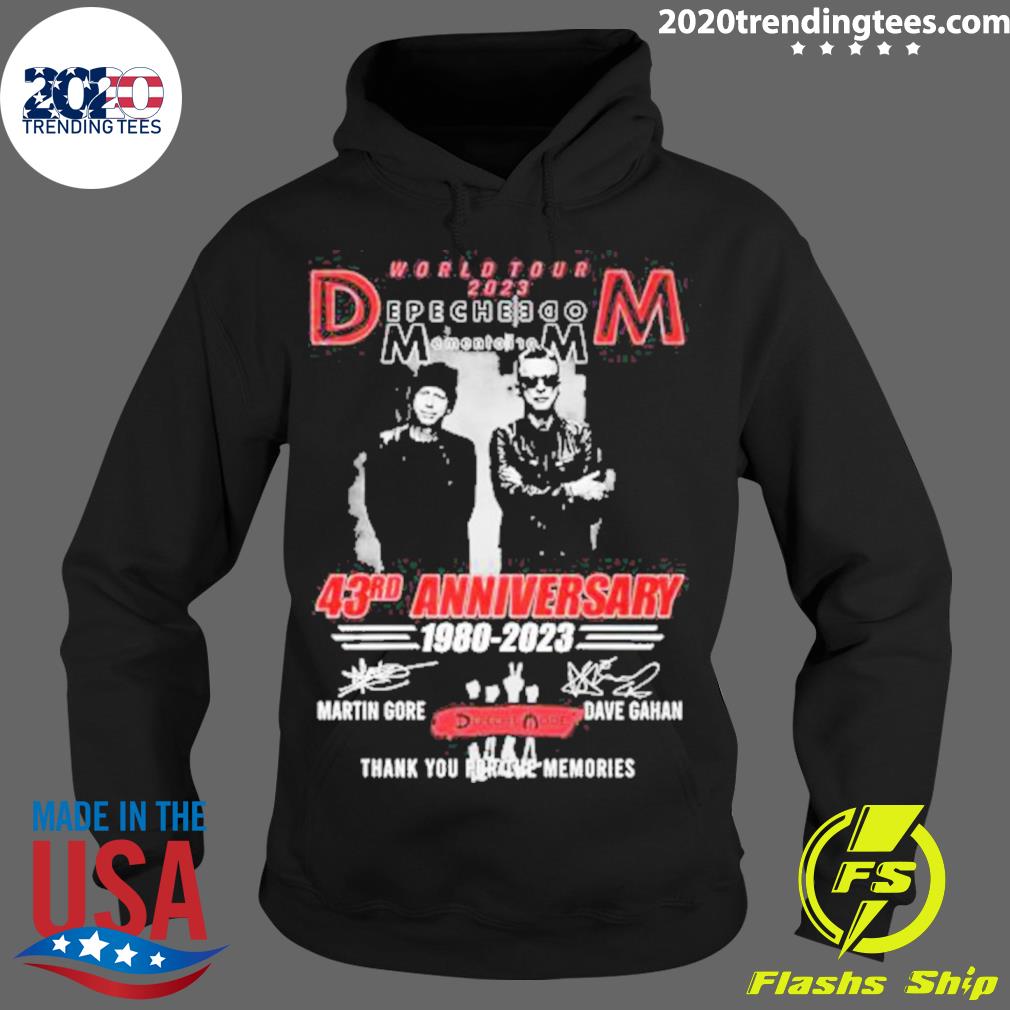 Official world Tour 2023 Depeche Menden Toi 10m 43rd - Adult & Kids T-Shirts, Sweatshirts & Hoodies apparel design preview 2