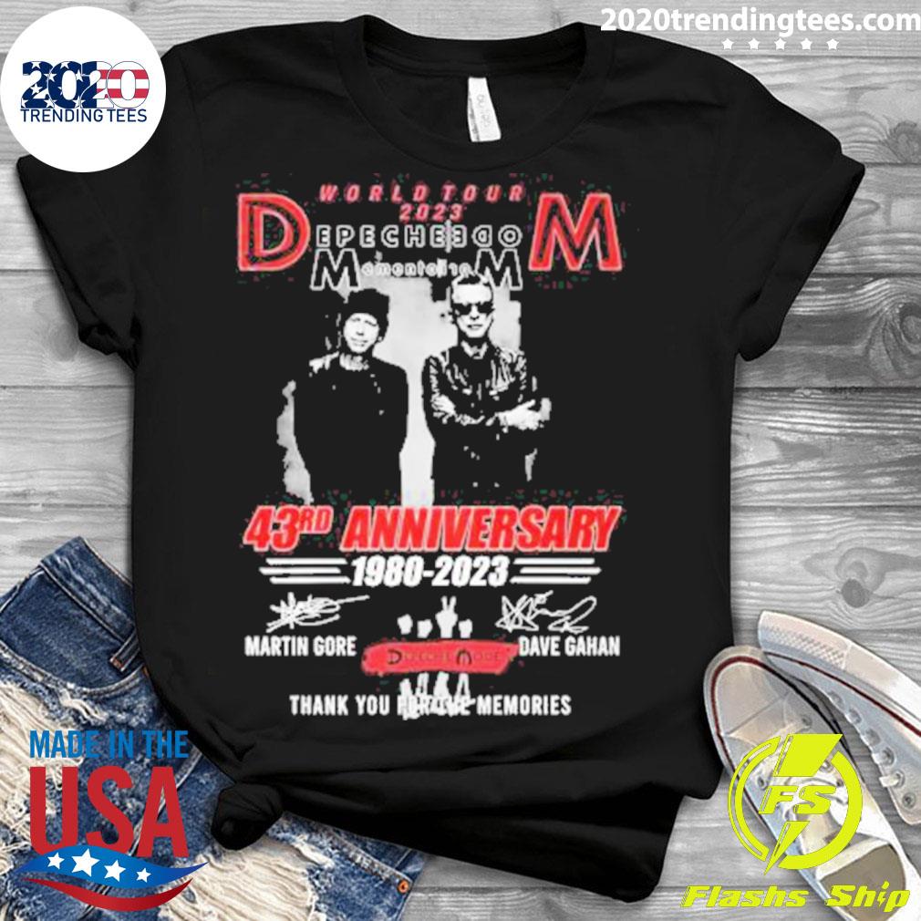 Official world Tour 2023 Depeche Menden Toi 10m 43rd - Adult & Kids T-Shirts, Sweatshirts & Hoodies apparel design preview 3
