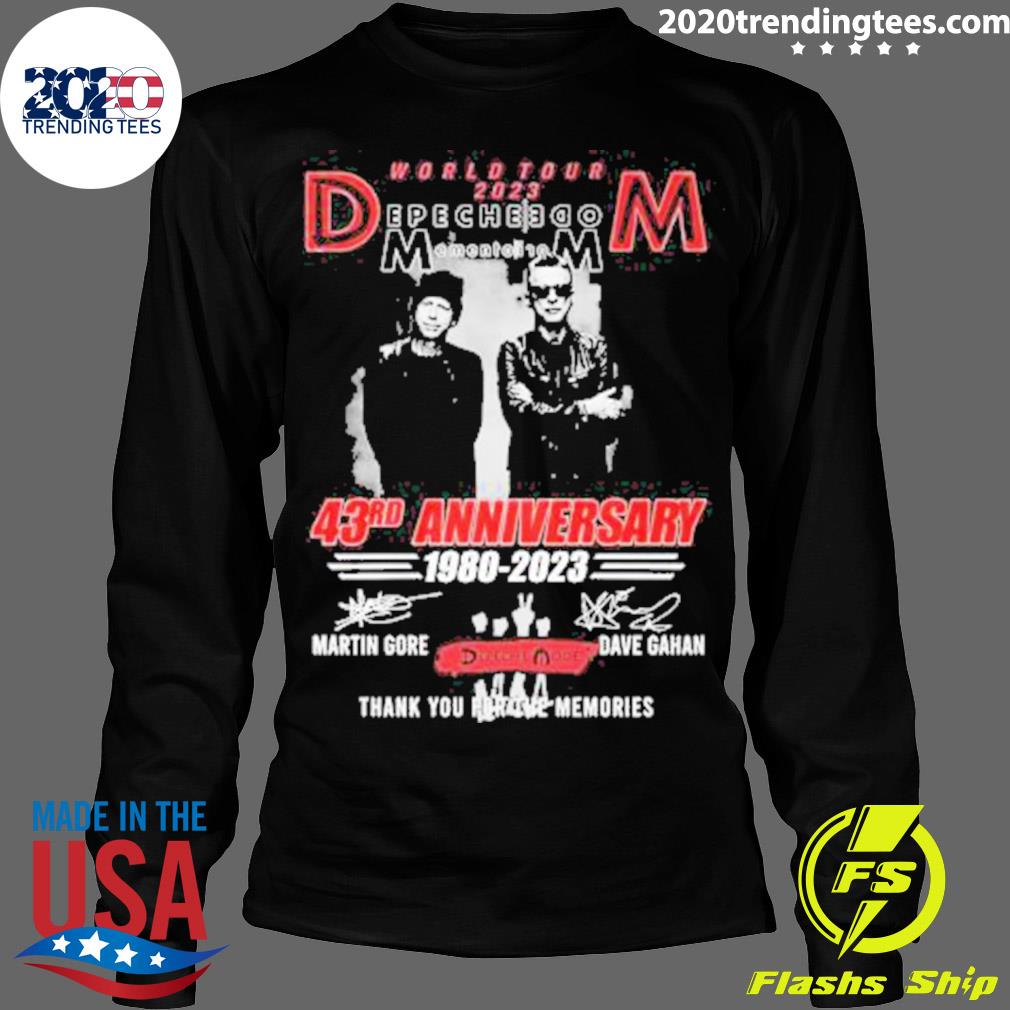 Official world Tour 2023 Depeche Menden Toi 10m 43rd - Adult & Kids T-Shirts, Sweatshirts & Hoodies apparel design preview 4